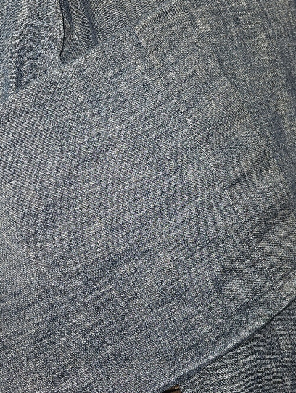 GAP Light Blue Wide-Leg 100% Cotton Pants Sz 6 - Picture 4 of 11